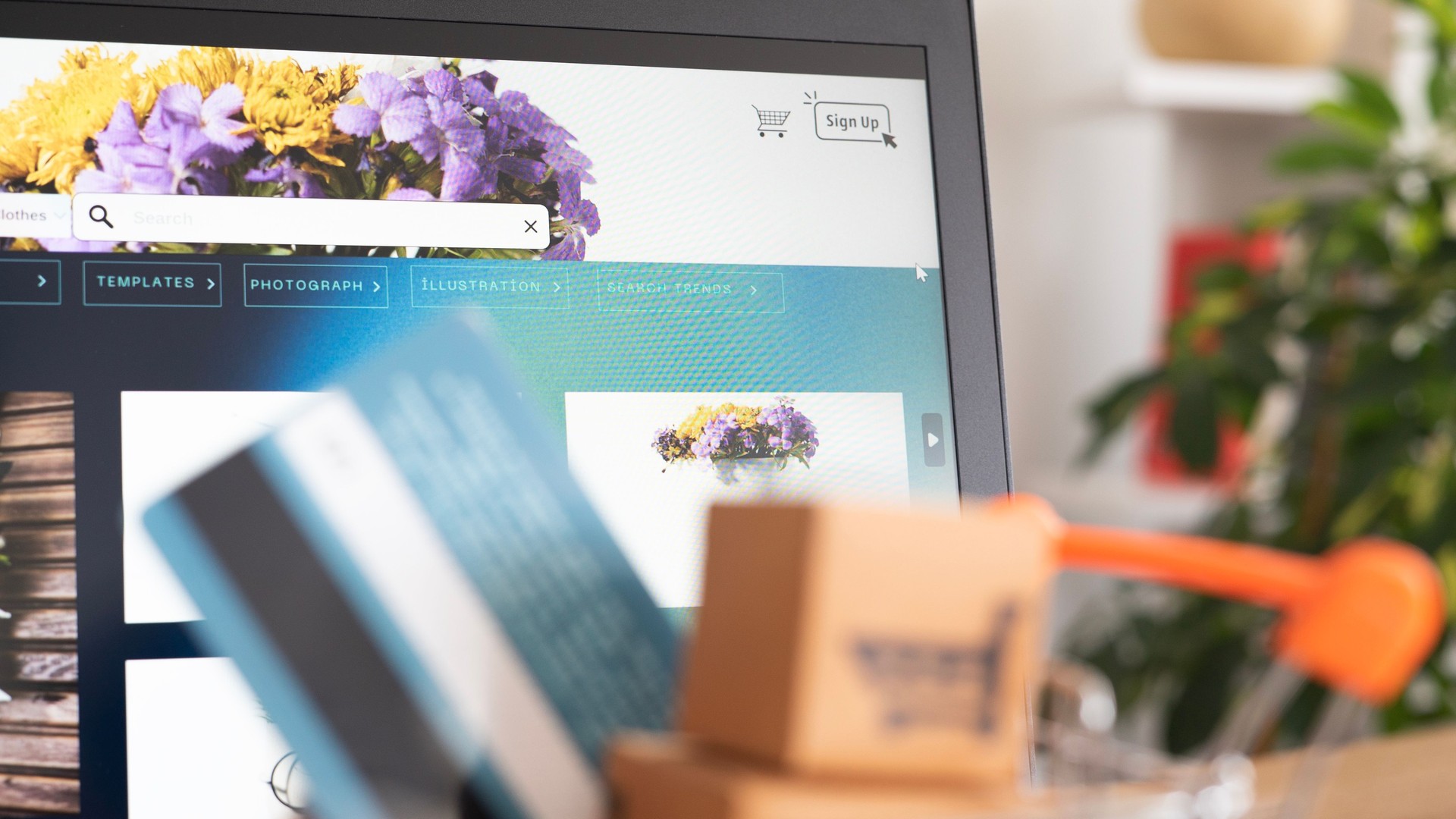 Online shopping concept photo